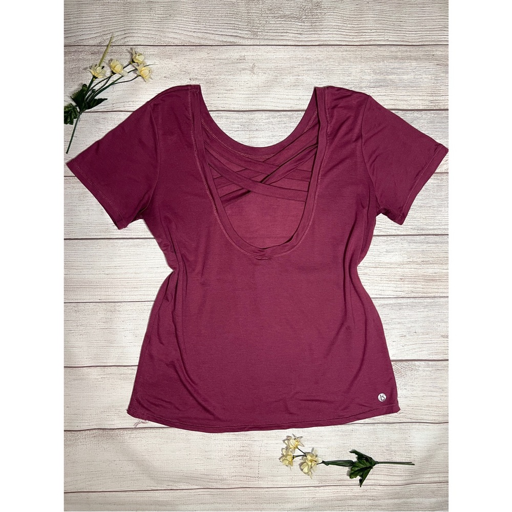 Cotton On Body Strappy Open Back Athletic Shirt in Pink